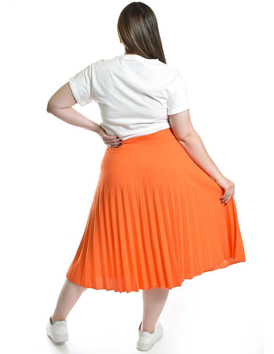 Falda midi a la cintura