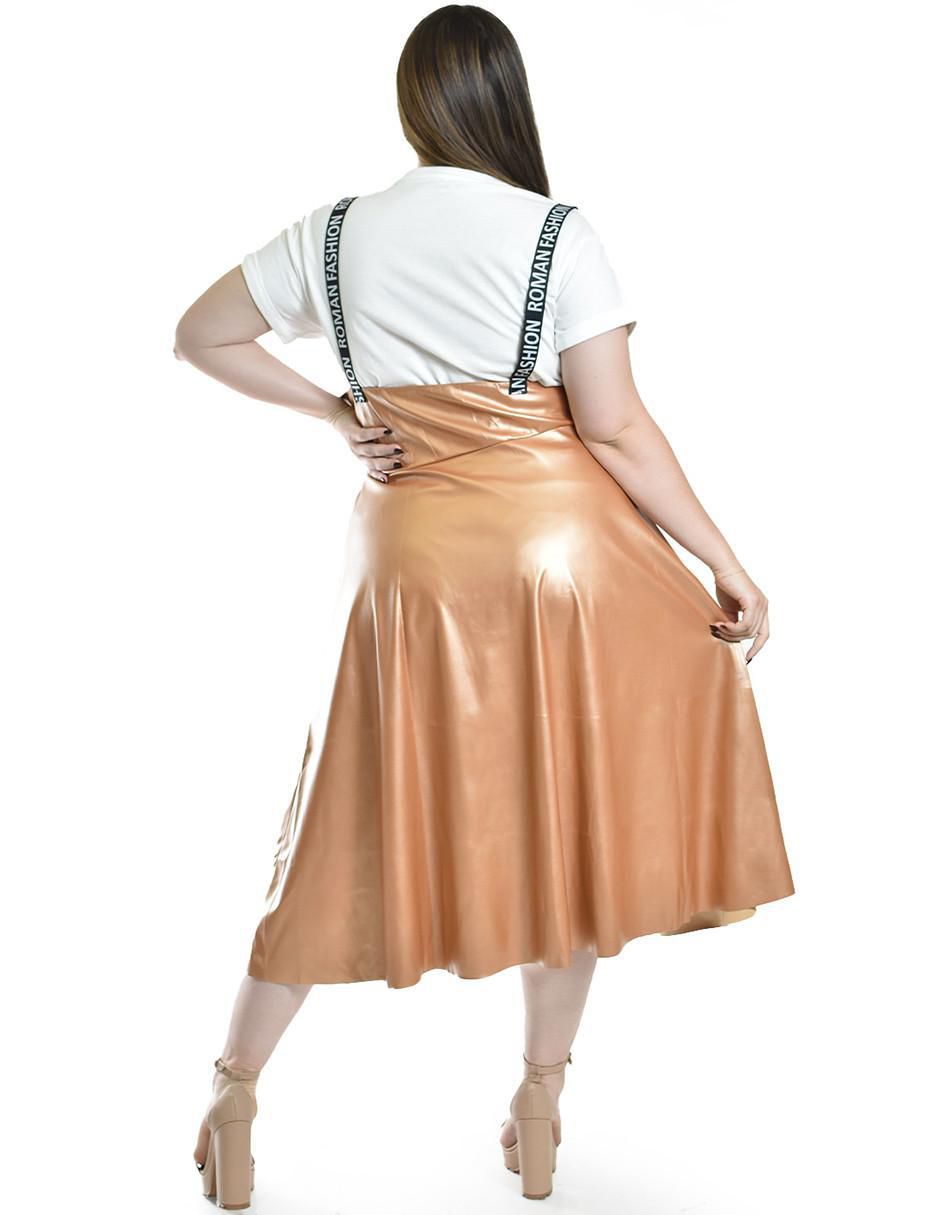 Falda midi cintura alta 4