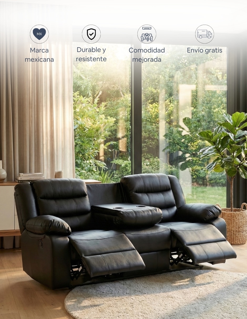 Reclinable Bryce de vinipiel 4