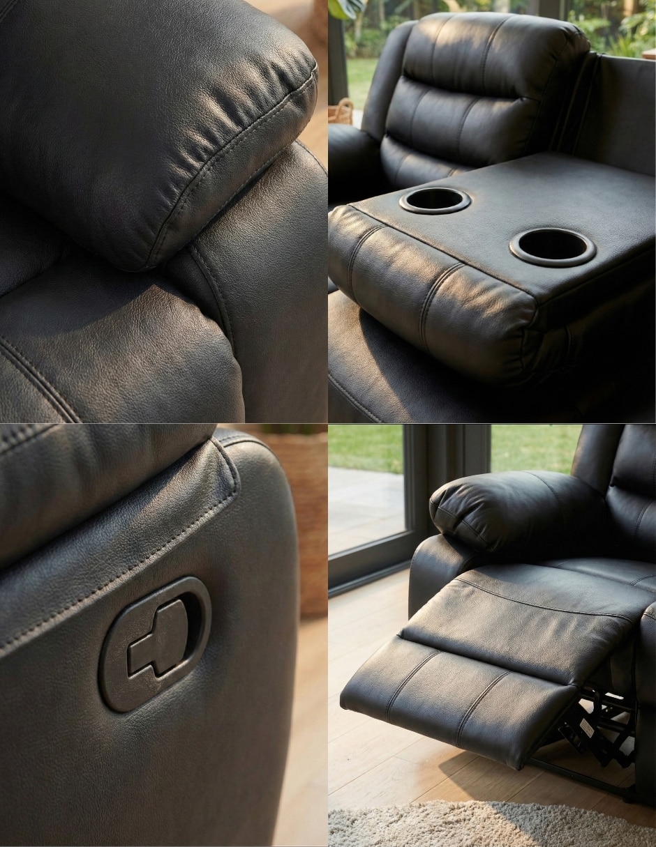 Reclinable Bryce de vinipiel 6