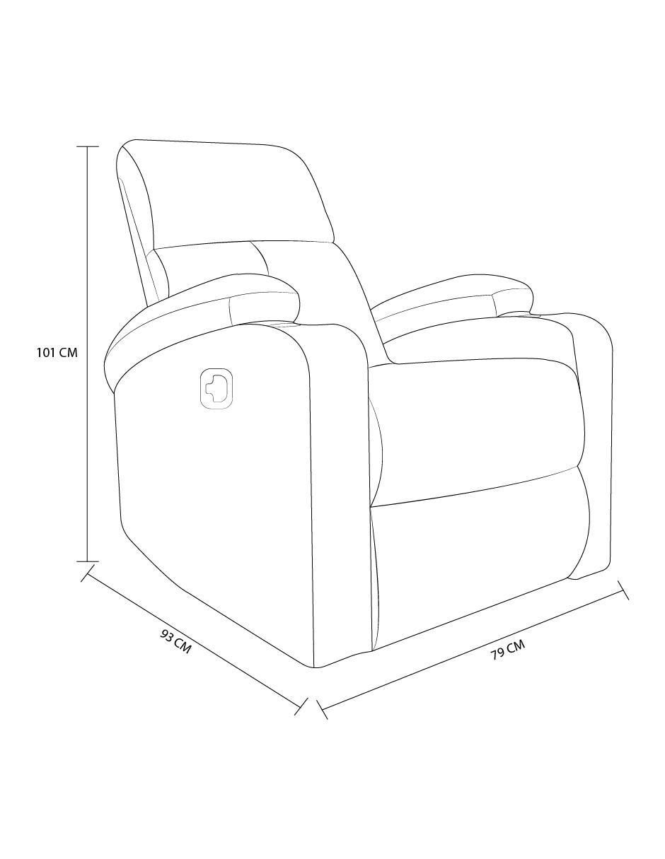 Reclinable Mezzo Easy Living de poliéster