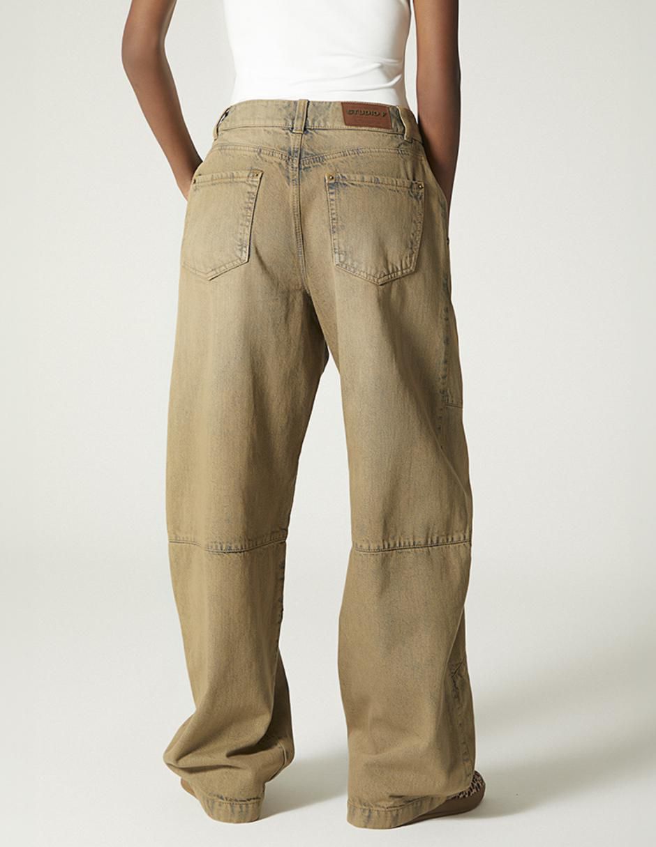 Jeans relaxed barrel s740543 para mujer 3