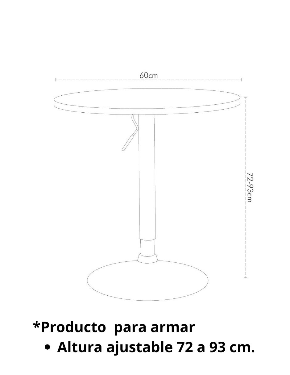 Mesa bar extensible armable estambul 4
