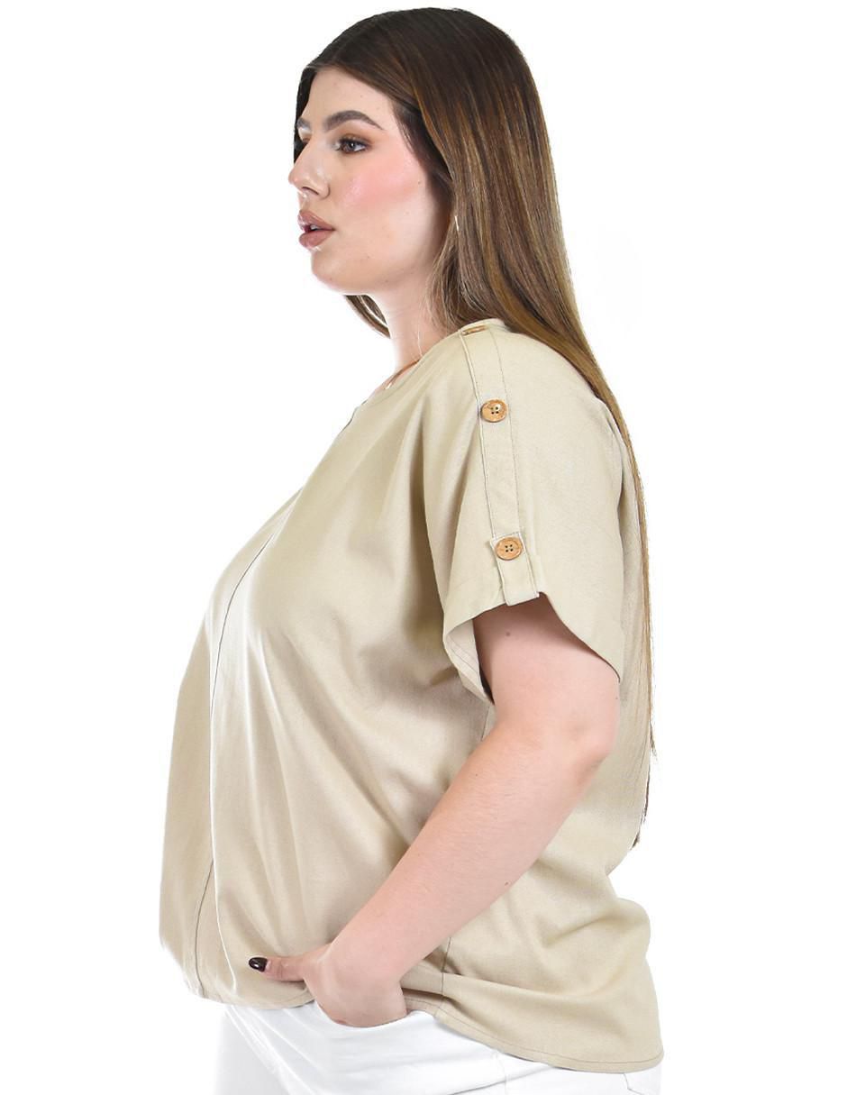 Blusa manga corta para mujer 7
