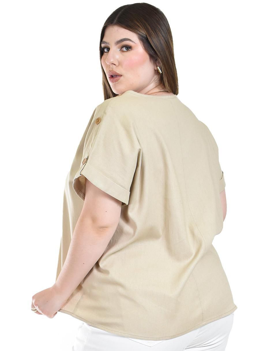 Blusa manga corta para mujer 8