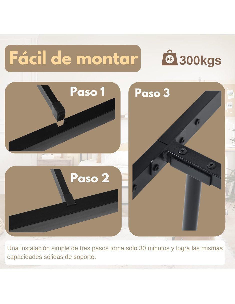 Base para cama armable de metal 7