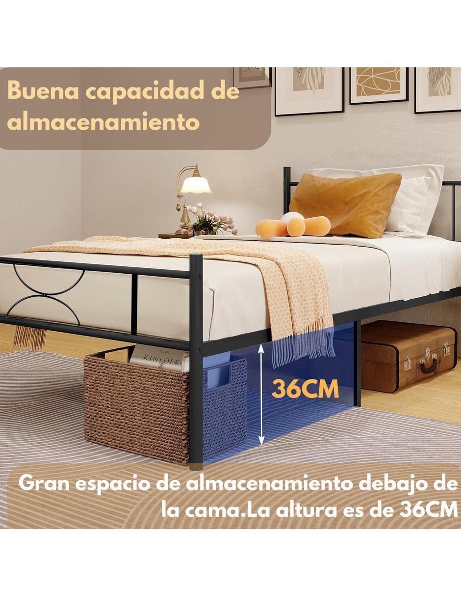 Base para cama armable de metal 8