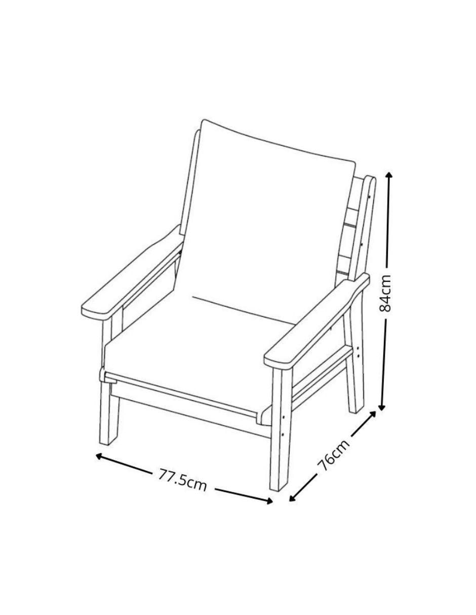 Silla Adirondack Rainer de plástico 4