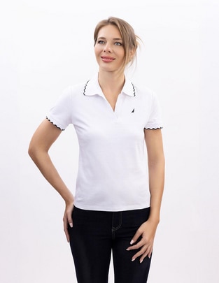 Playera tipo polo para mujer 1