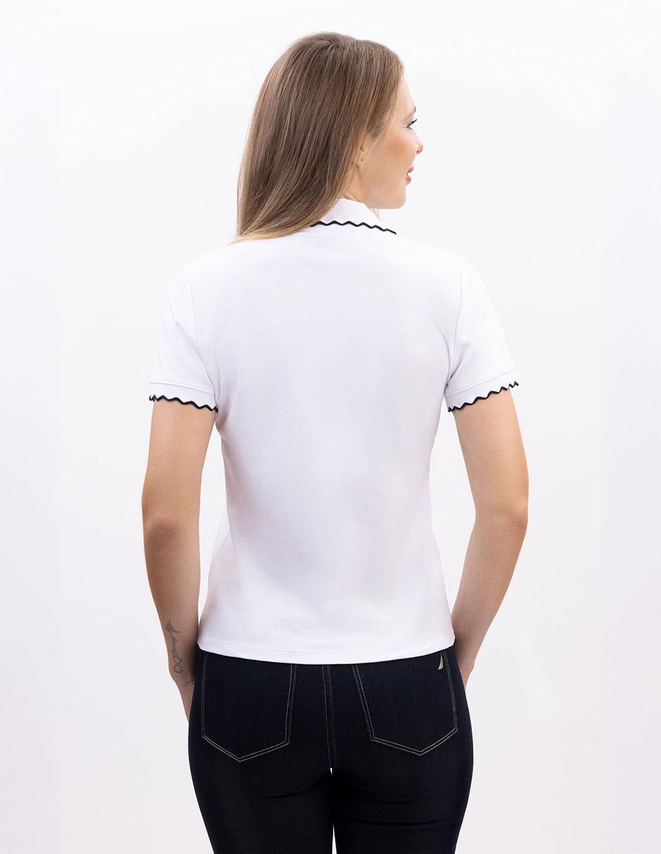 Playera tipo polo para mujer 6