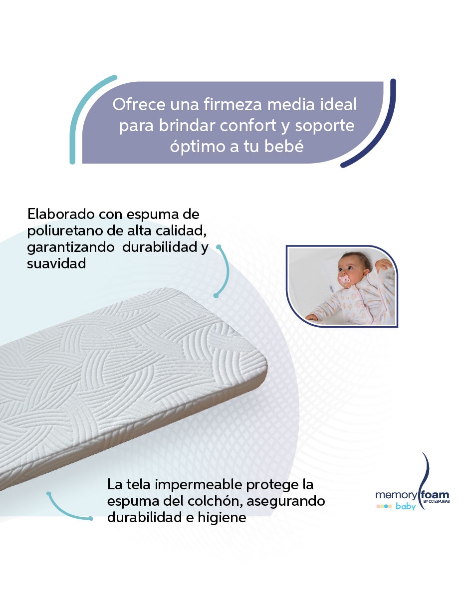 Colchón para cuna confort medio
