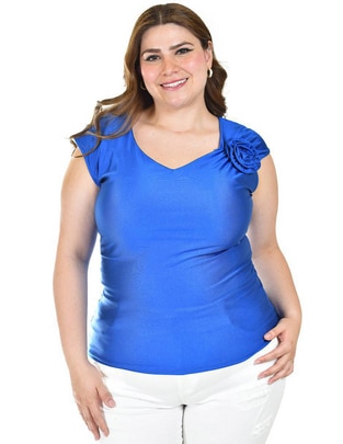 Blusa manga corta para mujer 1