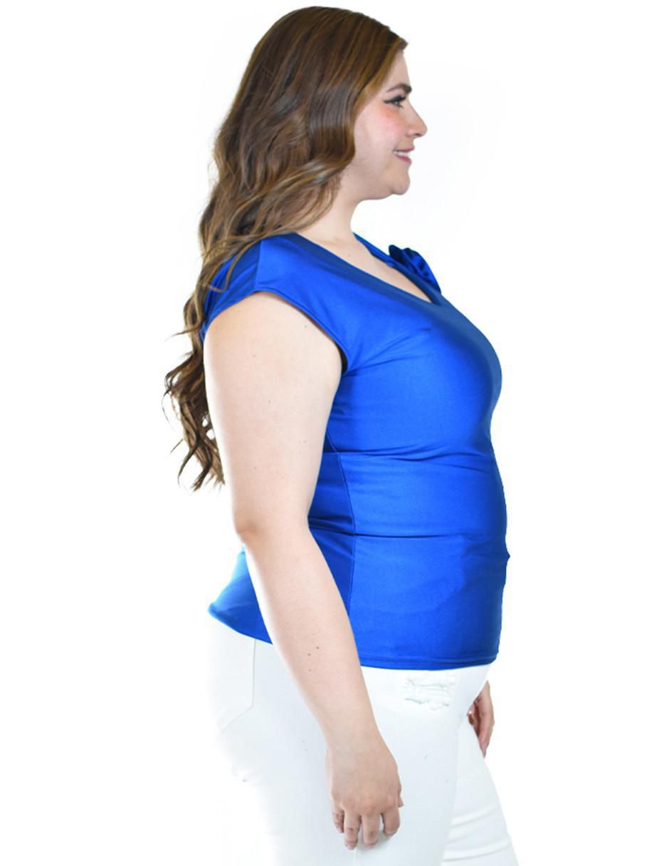 Blusa manga corta para mujer 7
