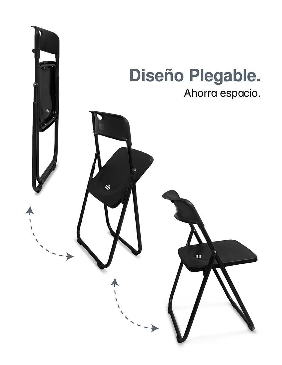 Juego de sillas plegables 8 piezas