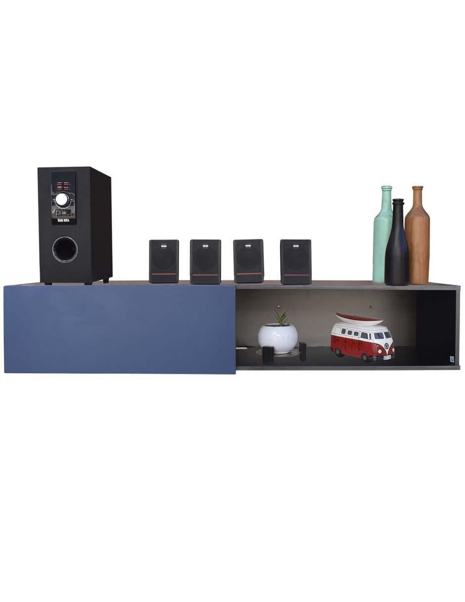 Mueble de TV armable Flotante de melamina 3