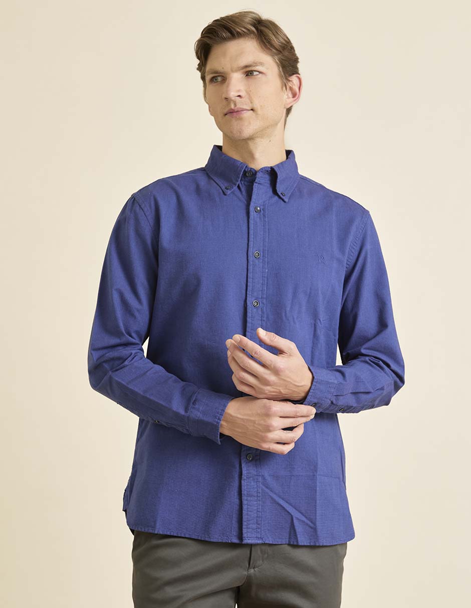 Camisa de vestir de algodón manga larga para hombre Camisa de vestir de algodón manga larga para hombre
