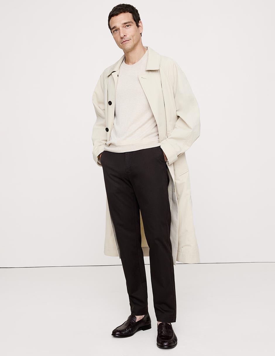 Pantalón slim de algodón para hombre