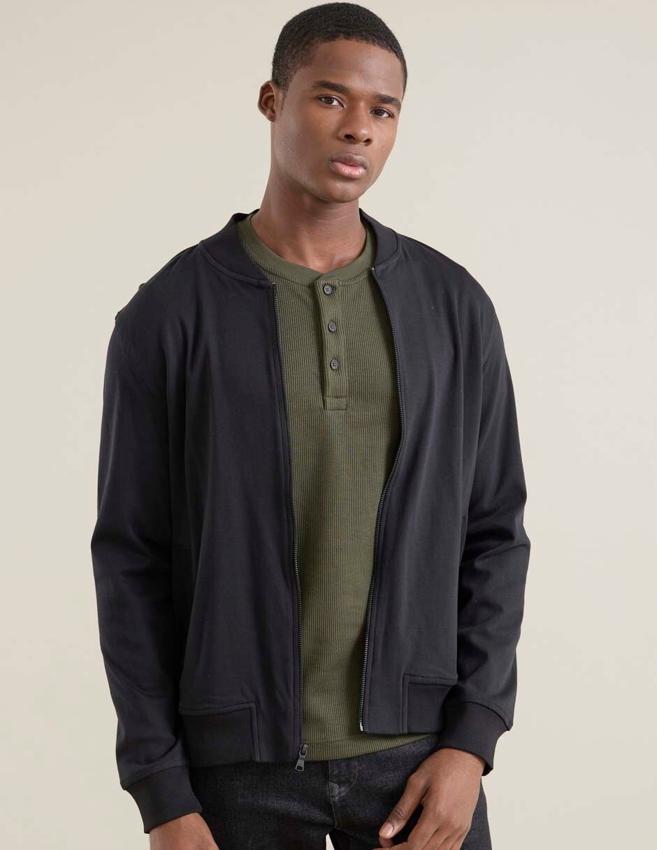 Chamarra bomber con bolsillos para hombre