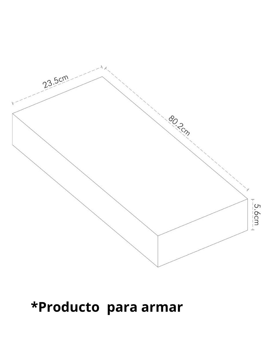 Repisa armable Gaviota de MDF 7