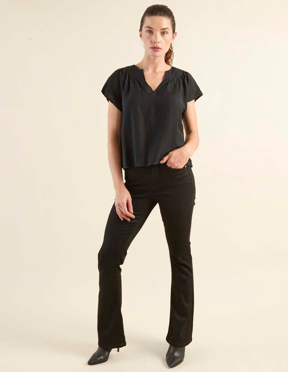 Blusa manga corta para mujer