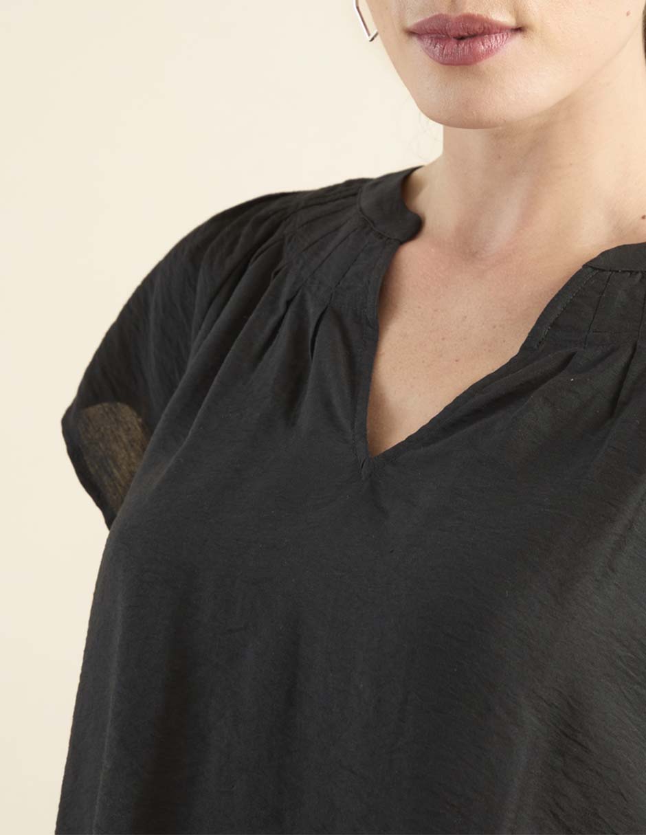 Blusa manga corta para mujer