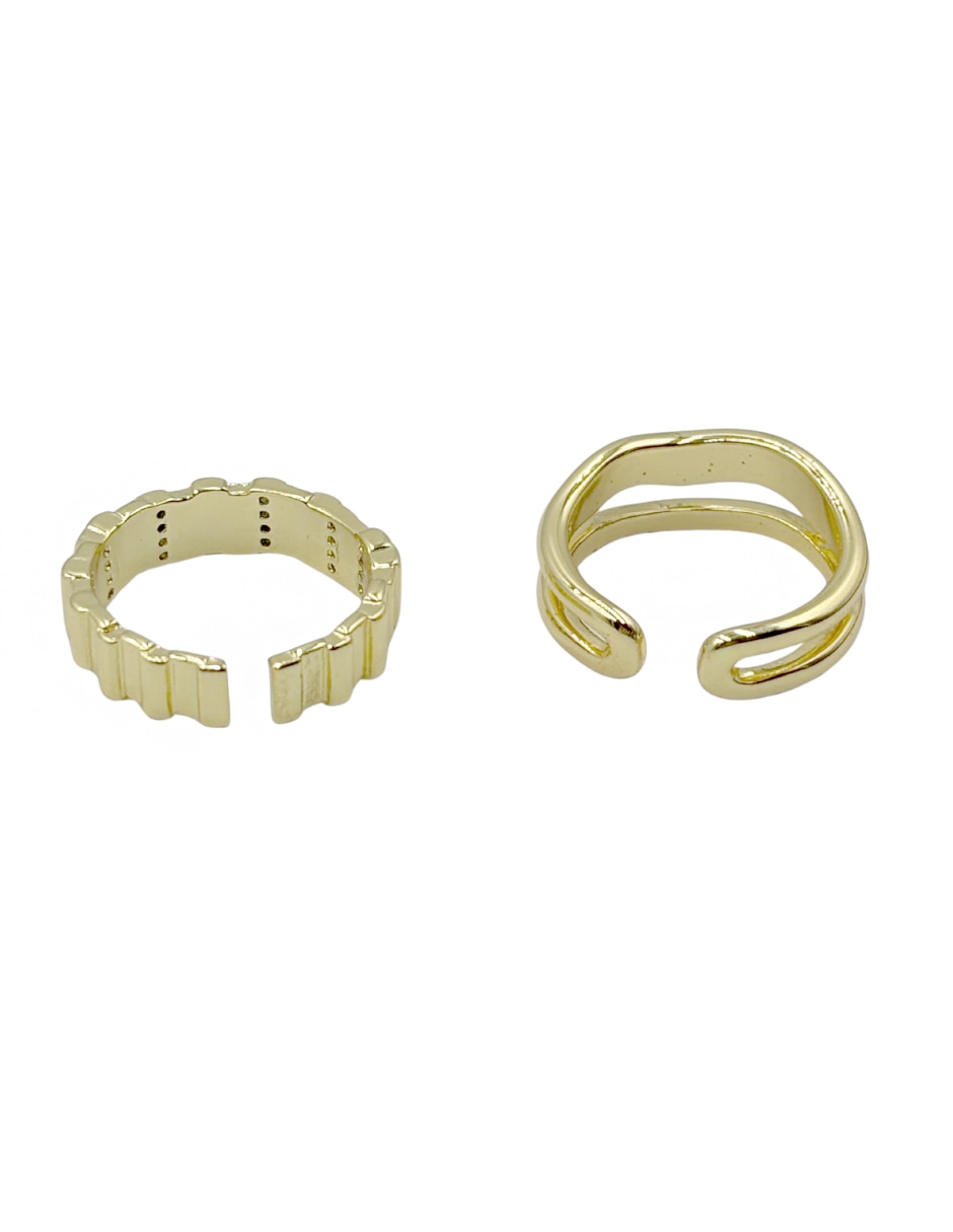 Set anillo Map brillante