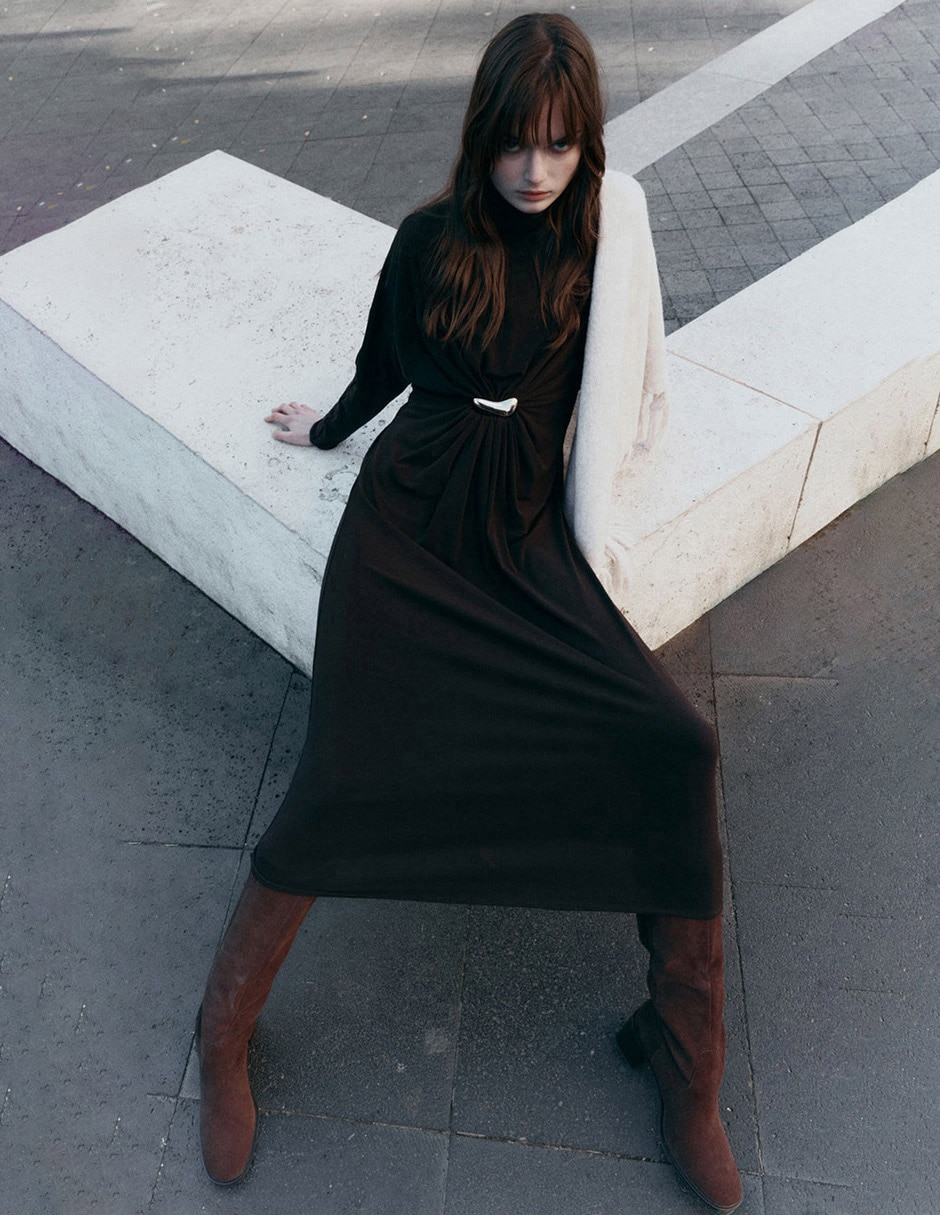 Vestido midi casual para mujer Vestido midi casual para mujer