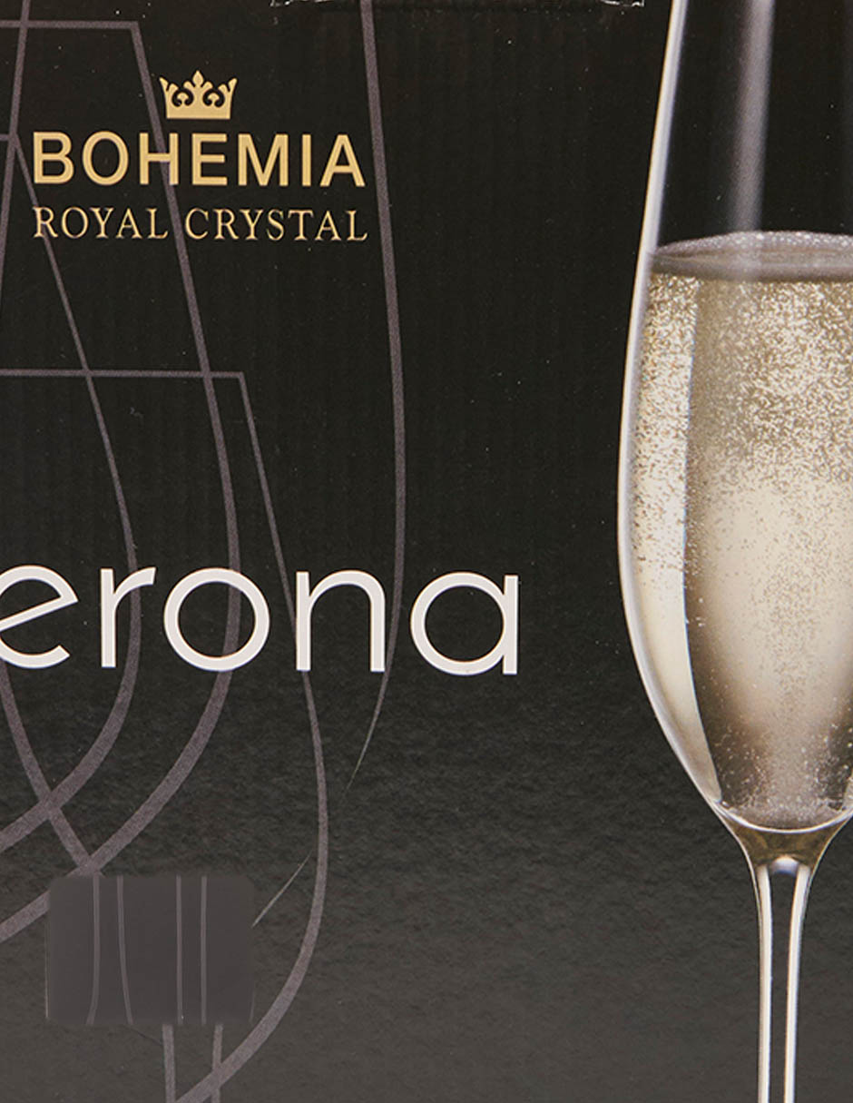 Copa para flauta Bohemia de cristal