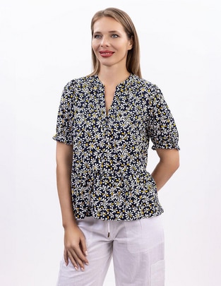 Blusa manga al codo para mujer 1