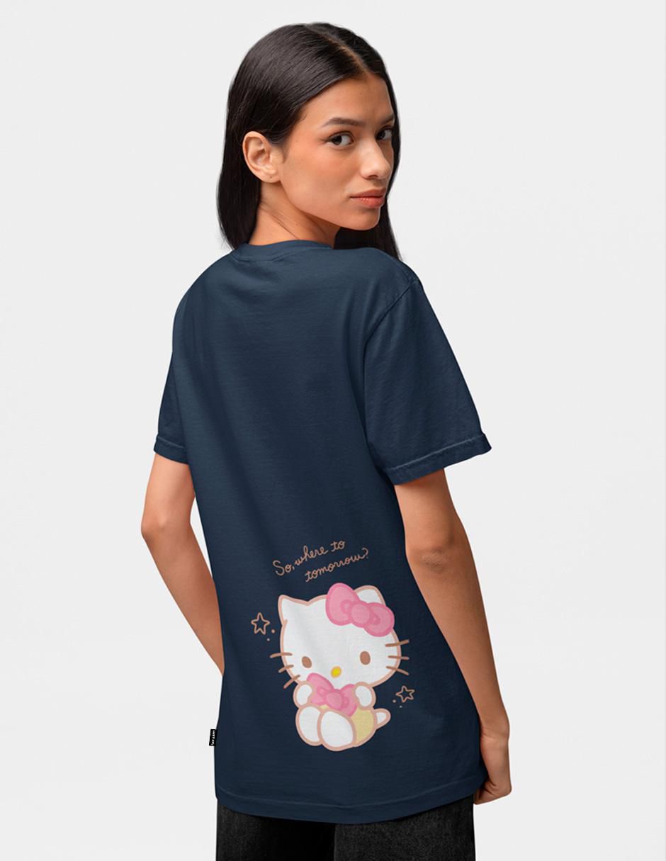 Playera manga corta sanrio cuello redondo para mujer