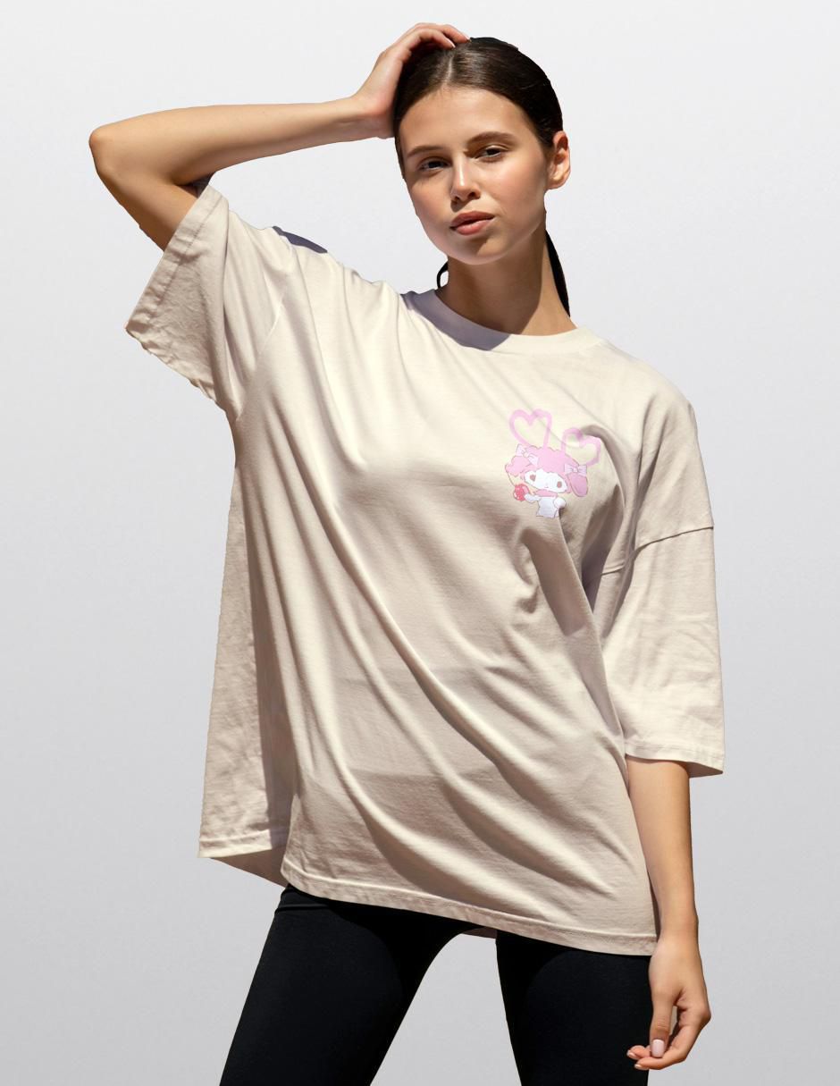 Playera manga corta cuello redondo para mujer Playera manga corta cuello redondo para mujer