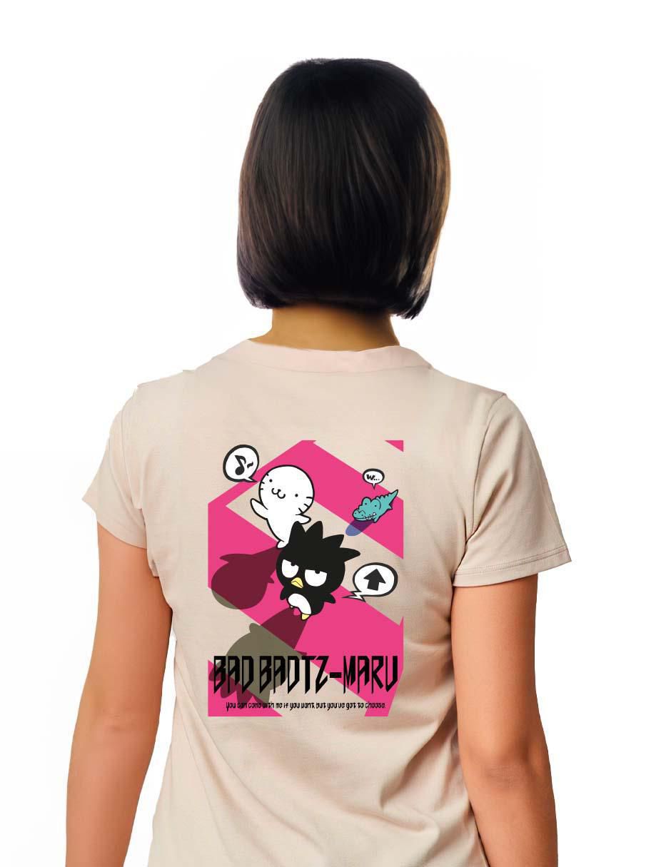 Playera manga corta cuello redondo para mujer 3