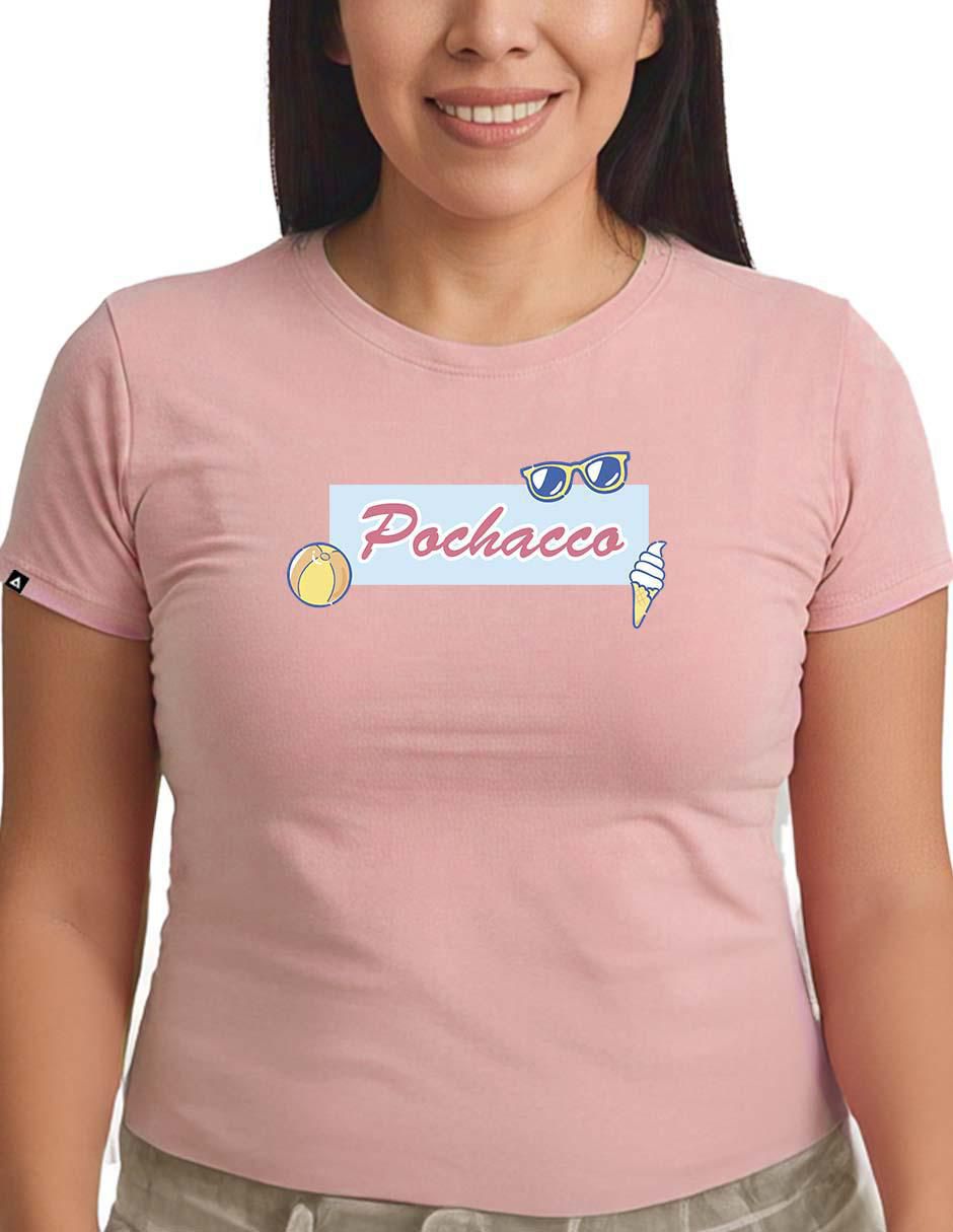 Playera manga corta Sanrio cuello redondo para mujer