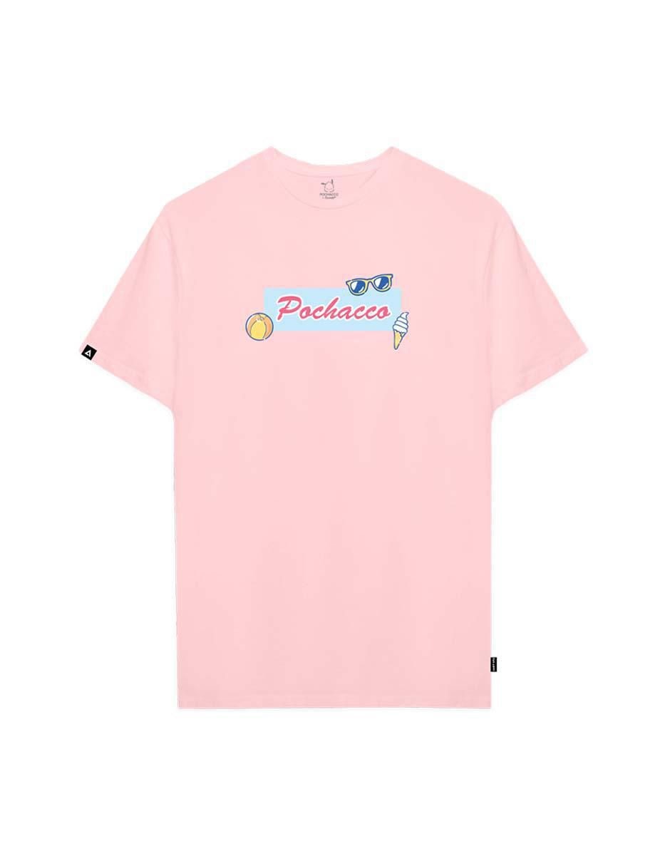 Playera manga corta Sanrio cuello redondo para mujer