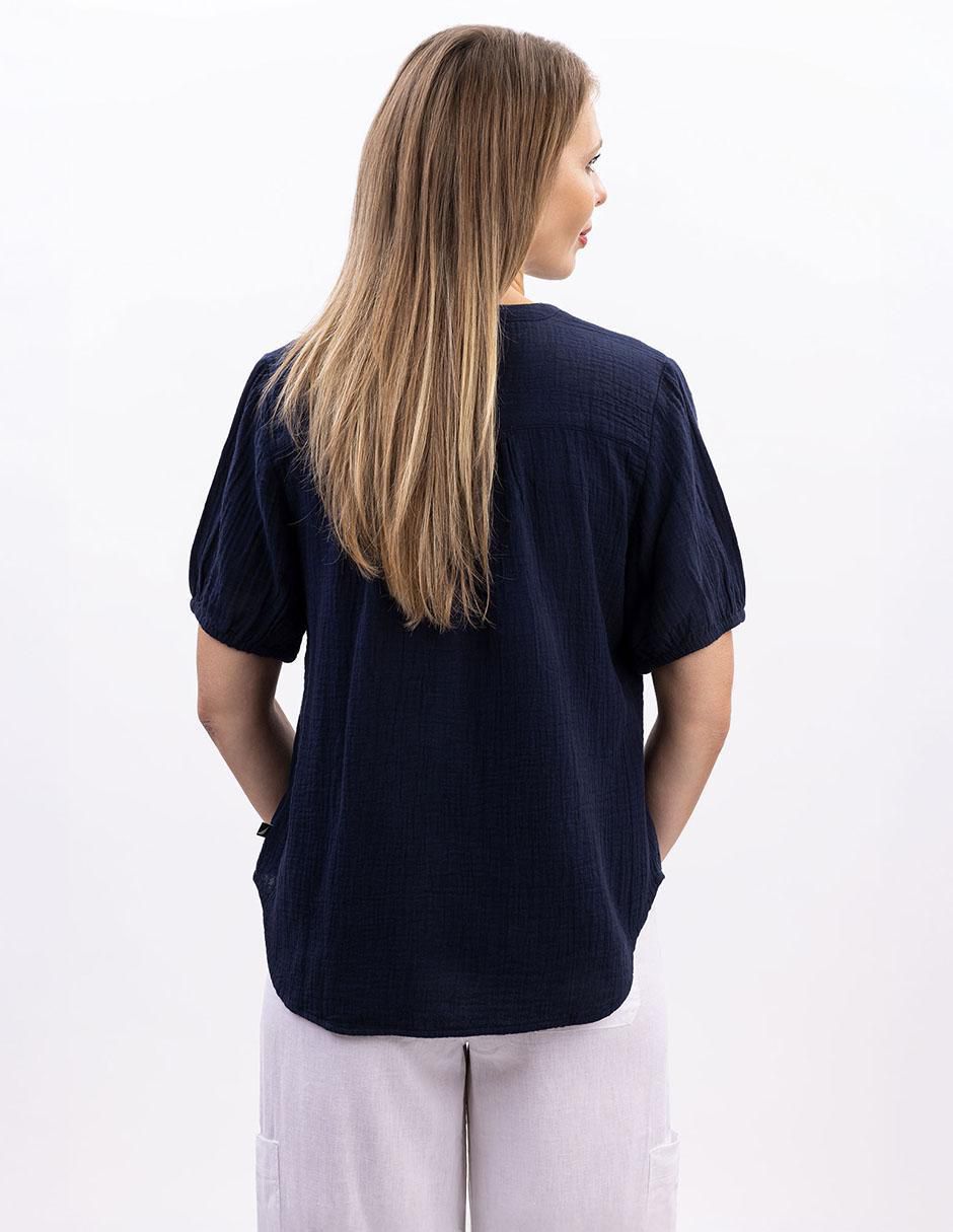 Blusa Nautica manga al codo para mujer