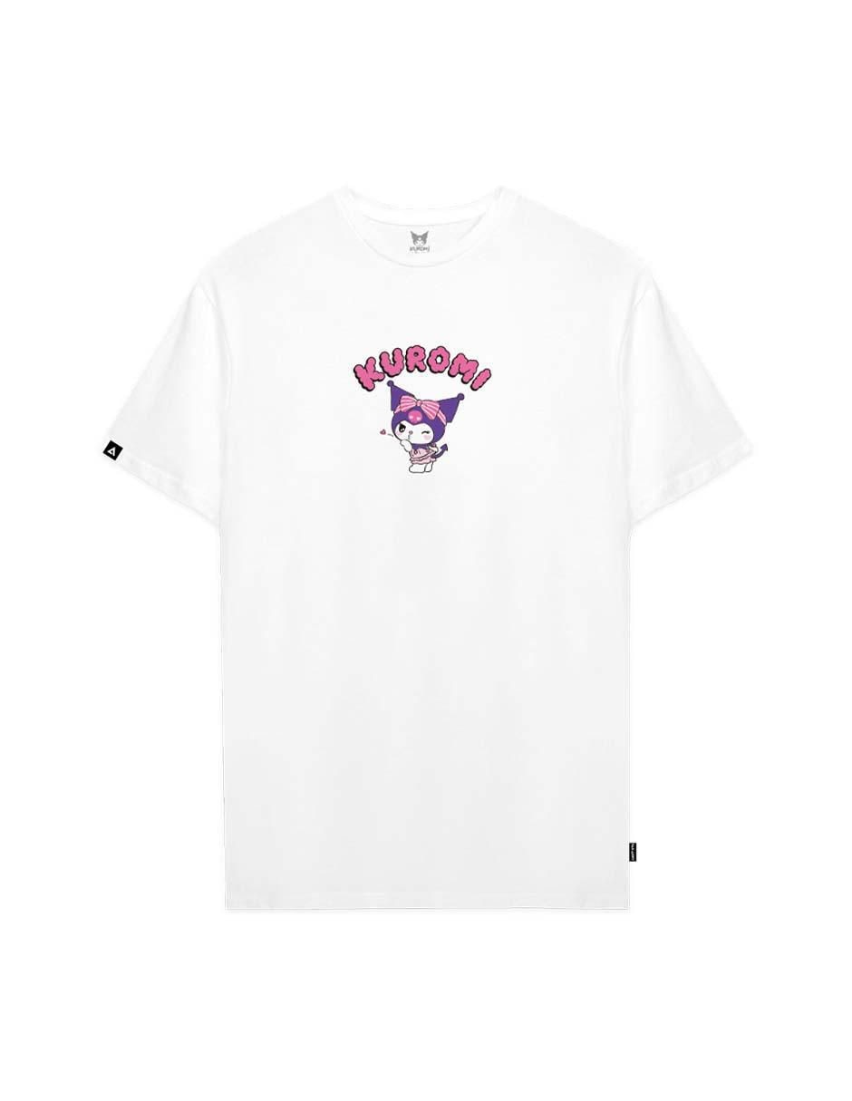 Playera manga corta Sanrio cuello redondo para mujer