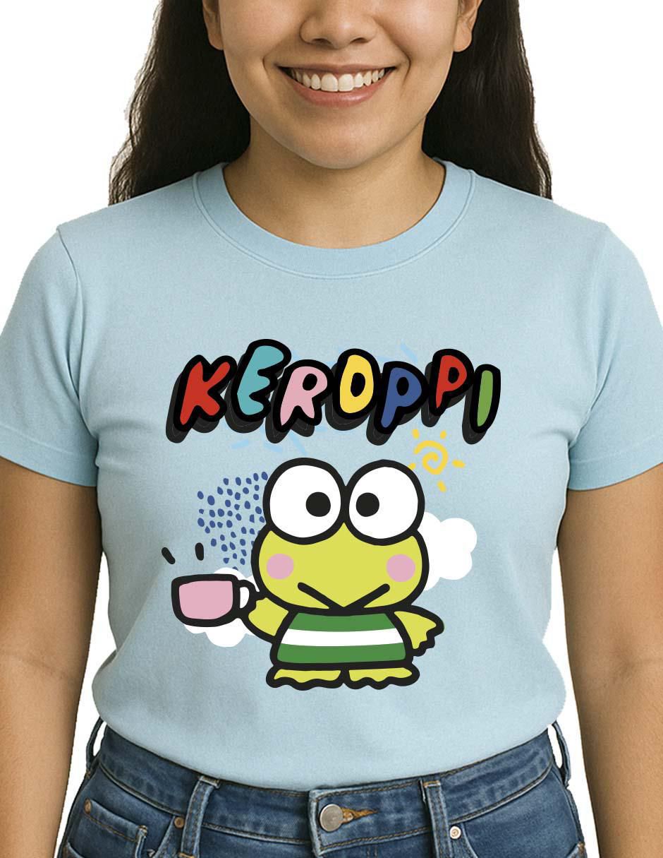 Playera manga corta Sanrio cuello redondo para mujer