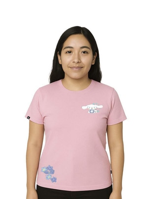 Playera manga corta cuello redondo para mujer Playera manga corta cuello redondo para mujer