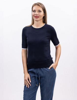 Blusa Nautica manga corta para mujer