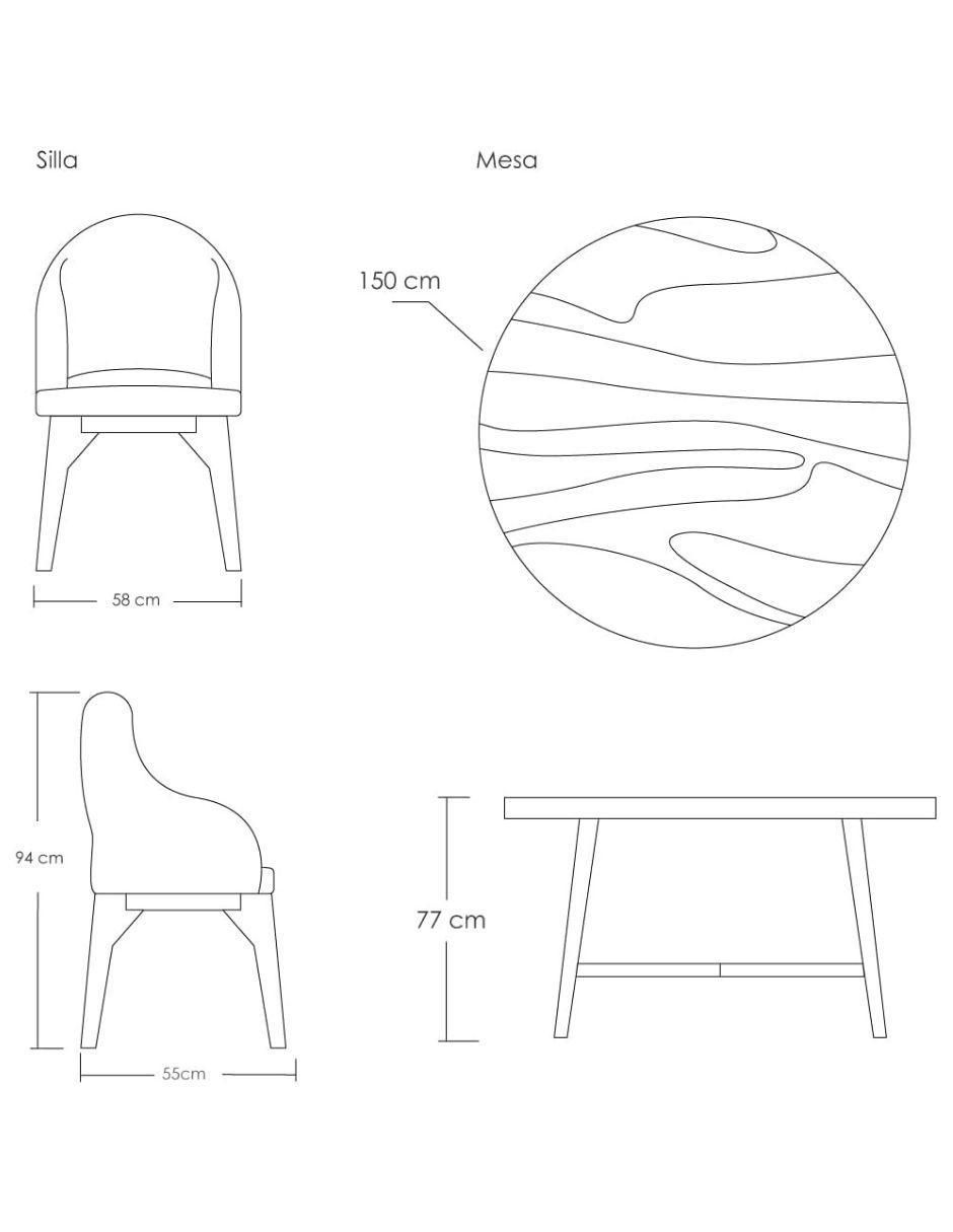 Comedor Londonplus para 4 personas 8