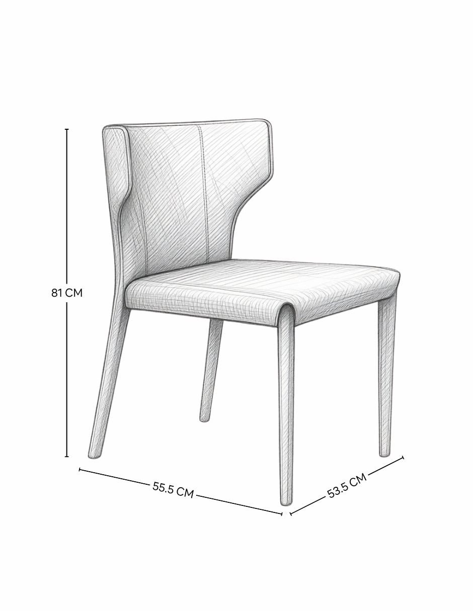Silla 2 piezas simone de metal 9