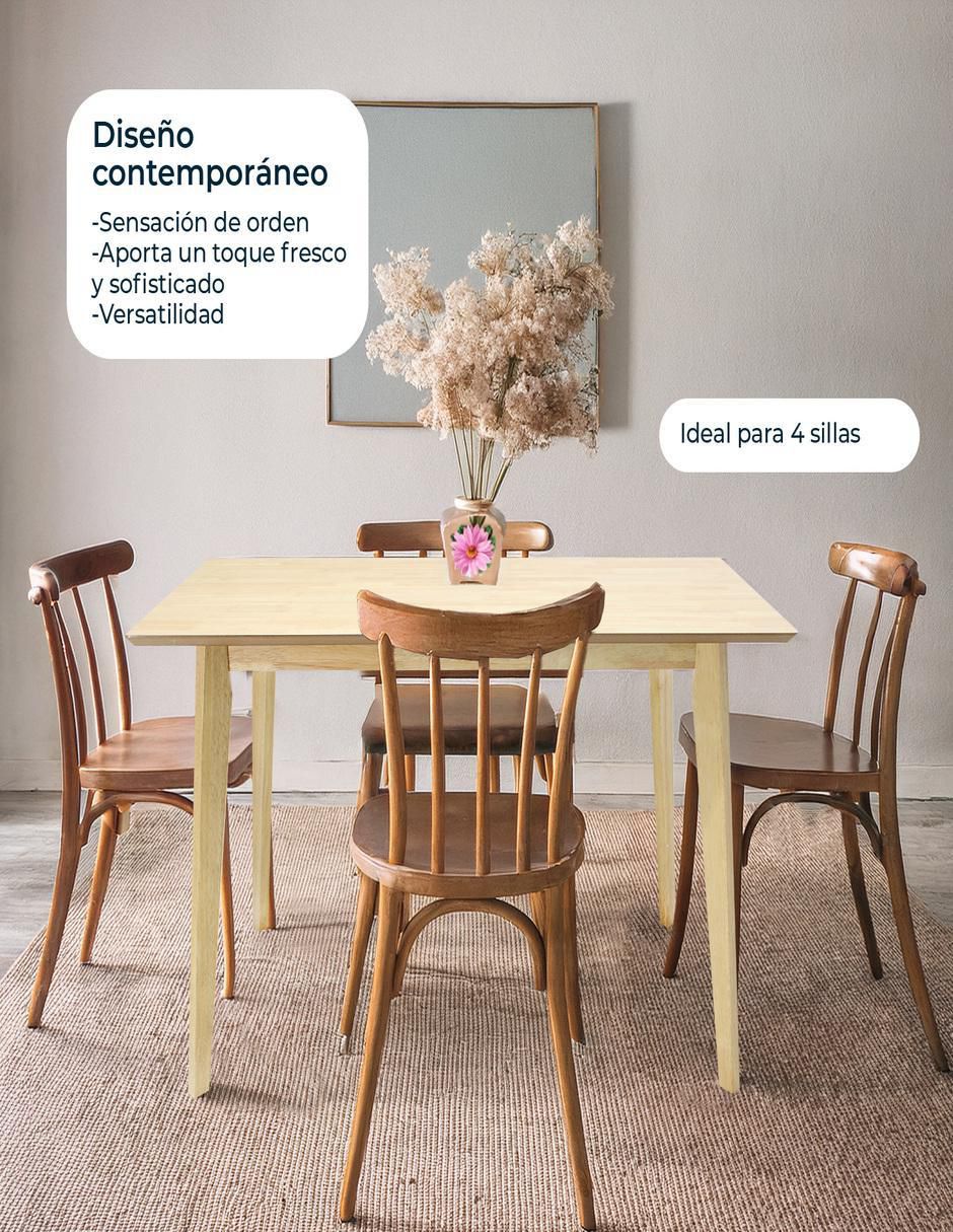 Mesa de comedor armable madeira chapa 8