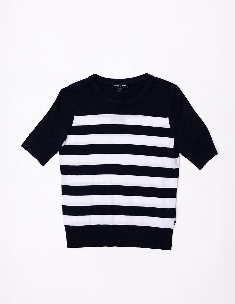 Blusa Nautica manga corta para mujer