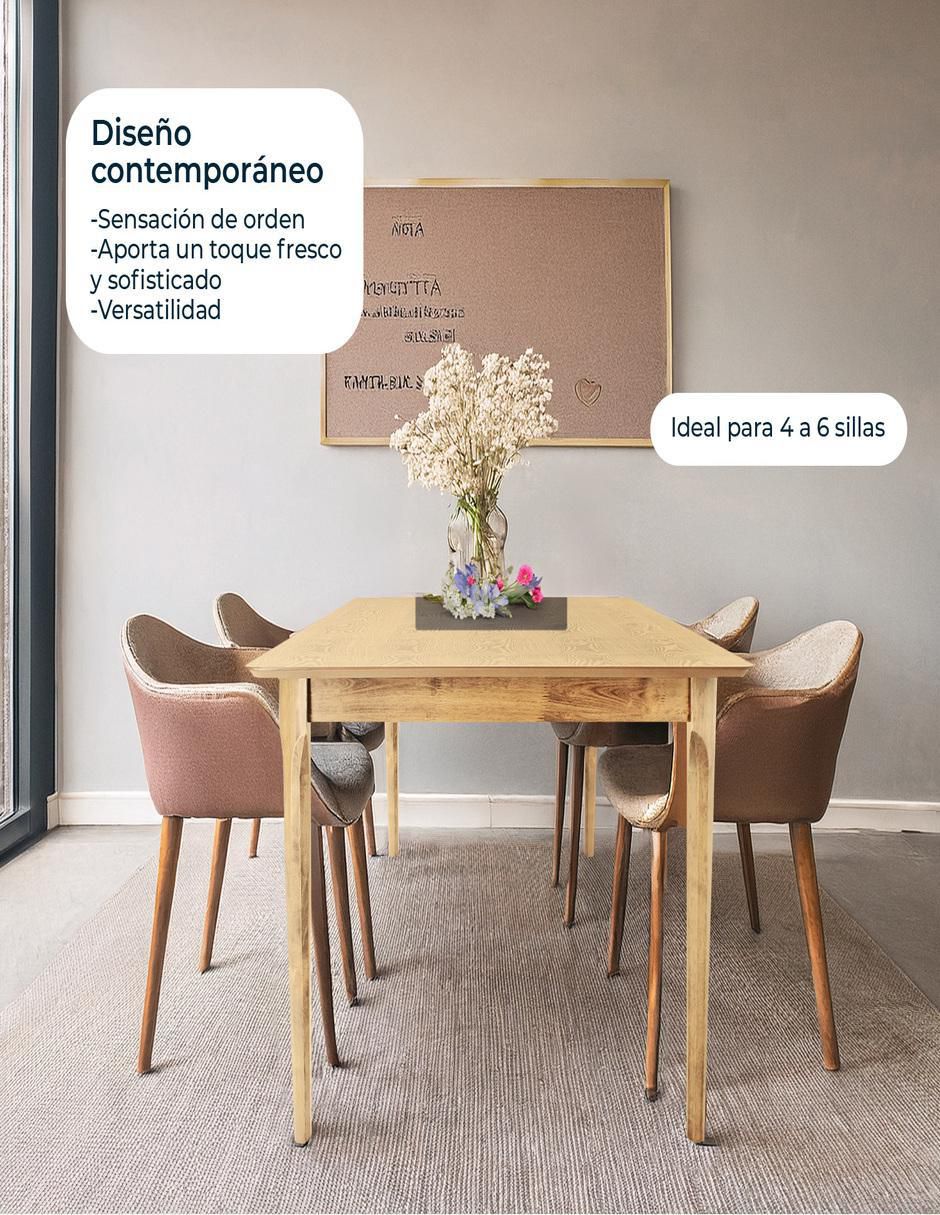 Mesa de comedor armable madeira chapa 5