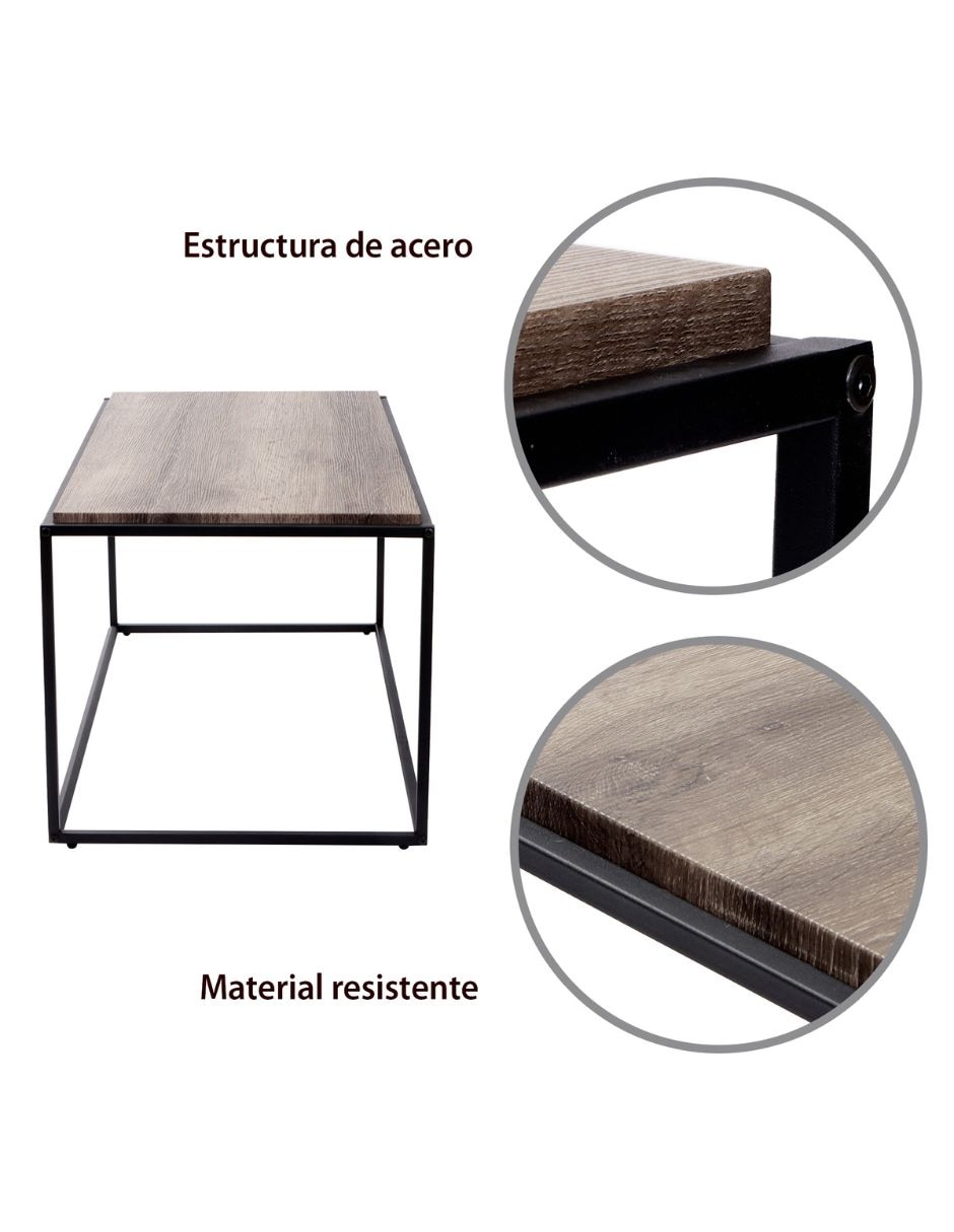Mesa de centro armable minimalista de MDF 4