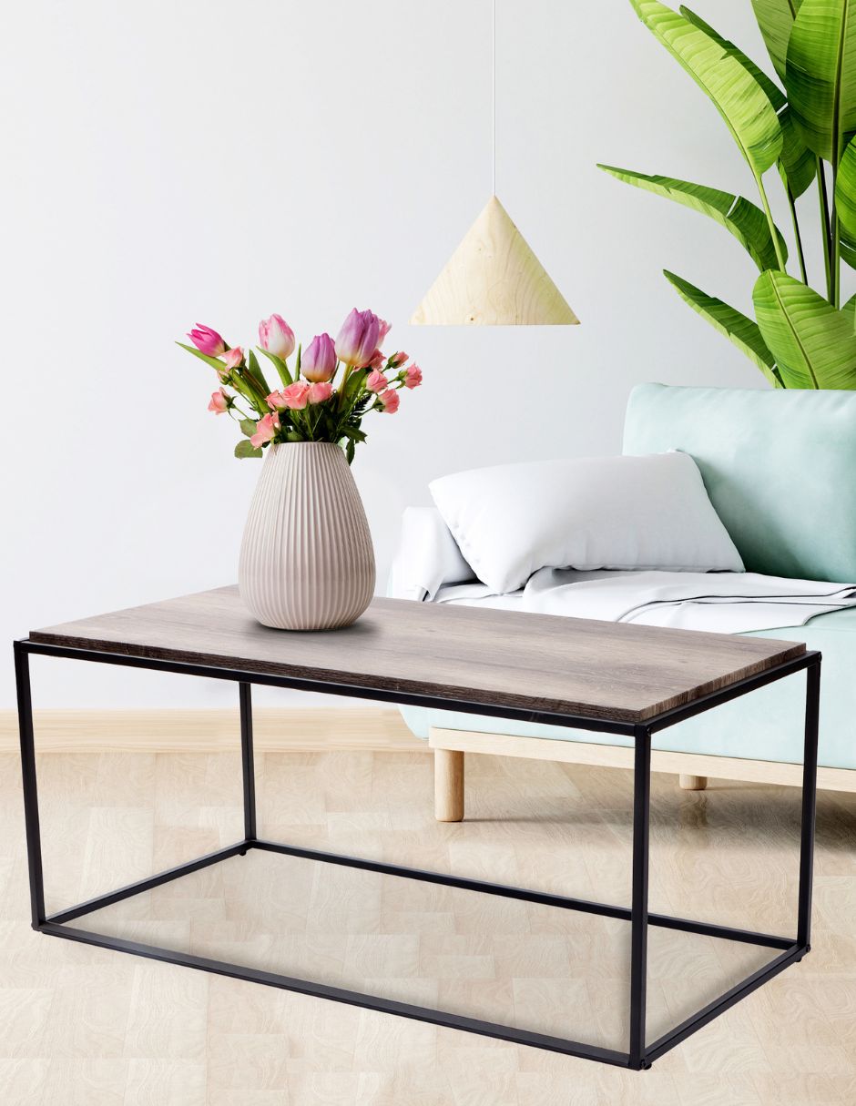 Mesa de centro armable minimalista de MDF 5