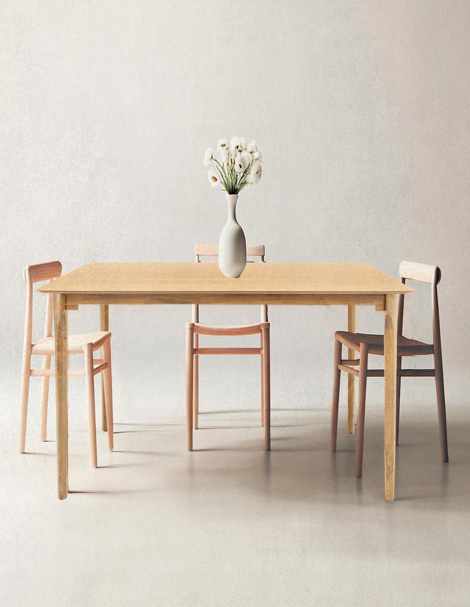 Mesa de comedor armable madeira chapa 6