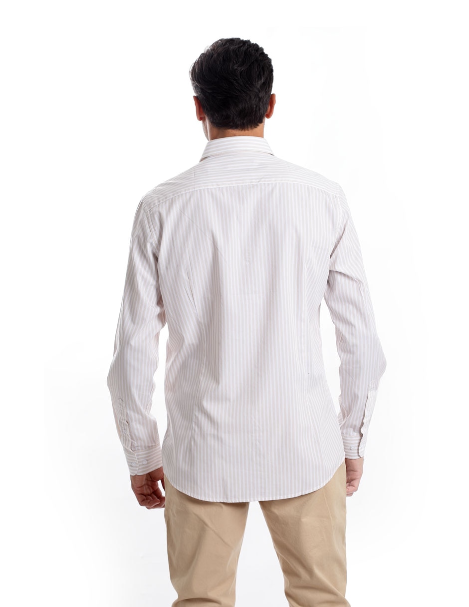 Camisa casual de algodón manga larga para hombre 3