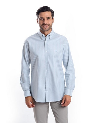 Camisa casual manga larga para hombre