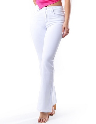 Jeans boot j-kyr-3462-blanco para mujer